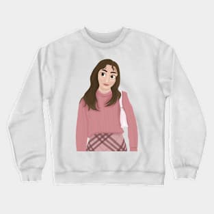 Plazacore girl (pink skirt set) Crewneck Sweatshirt